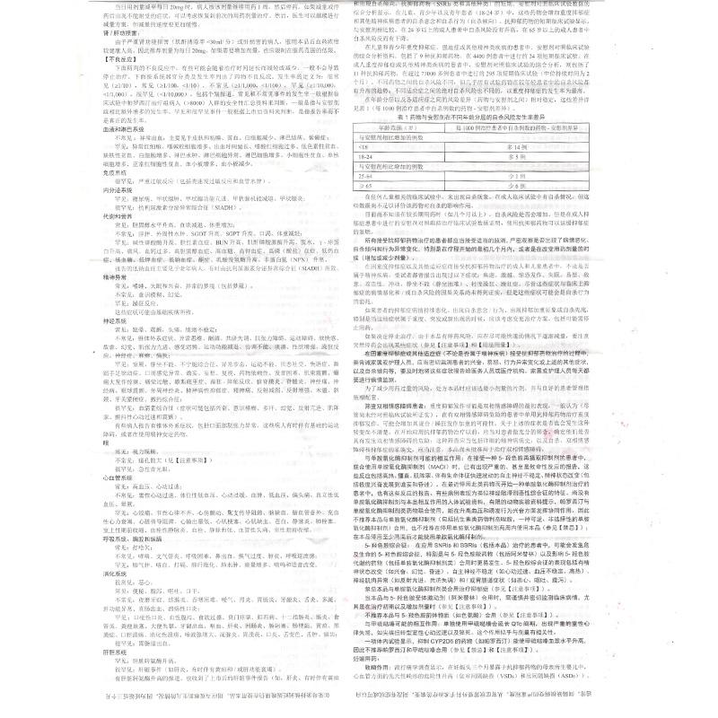 鹽酸帕羅西汀片(樂友)包裝縮略圖4