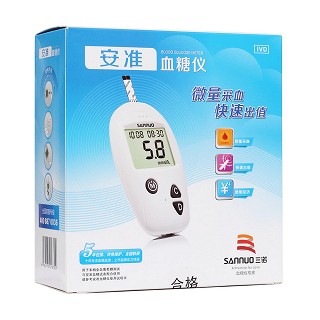 三諾安準(zhǔn)血糖儀 家用測血糖儀器 獨(dú)立裝試紙50條y1(三諾)
