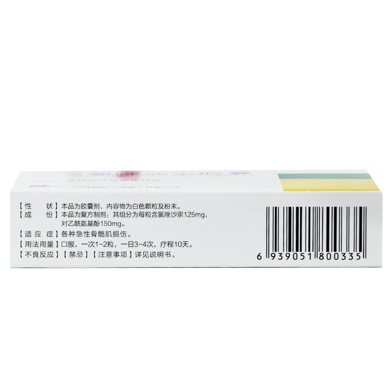 復方氯唑沙宗膠囊(喜恩沙)包裝縮略圖3