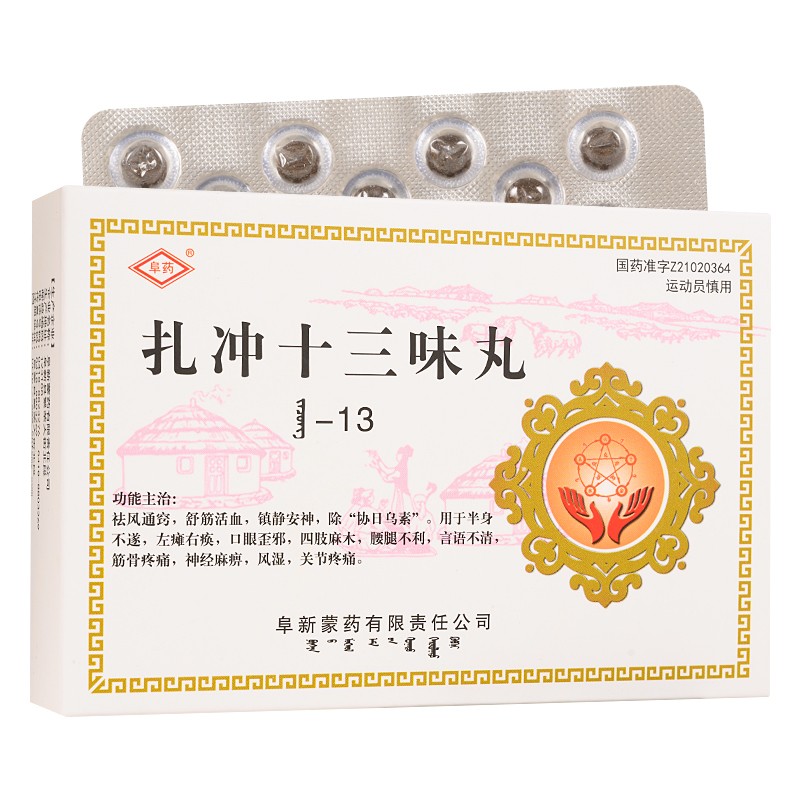 扎沖十三味丸(阜藥)